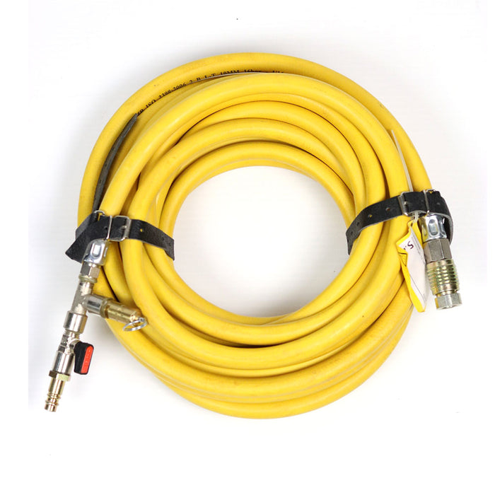 Vetter Inflation hose with shut-off valve unit, 174 PSI. Vetter part No. 1200003500