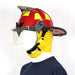 Used Cairns 1044 Traditional fire helmet, with 4" Tuffshield visor For Sale